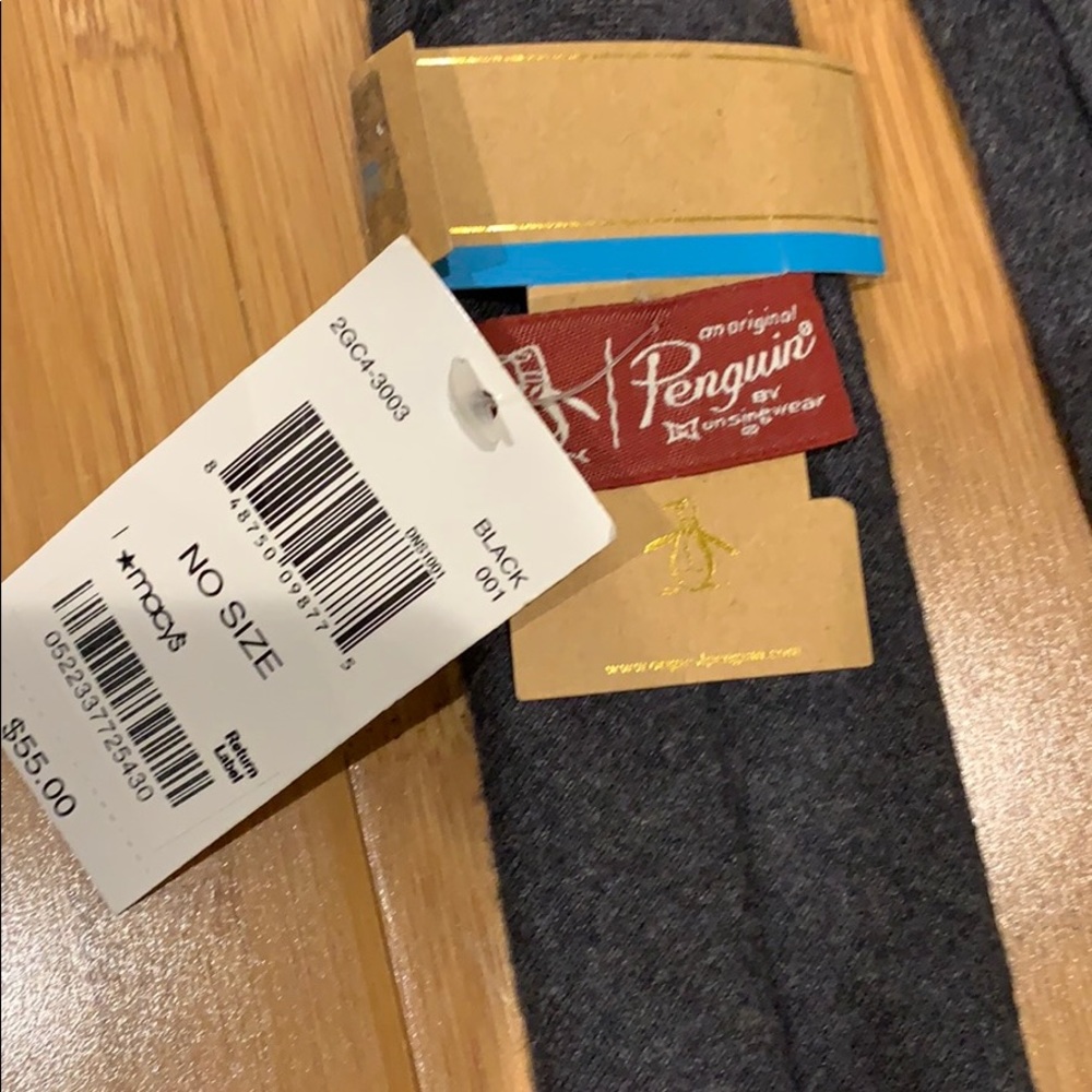 Penguin skinny tie. Gray, “wool look” - Picture 5 of 6